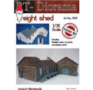 , , , RT-DIORAMA 1/35 FREIGHT SHED (MODULAR SYSTEM) (STANDARD)