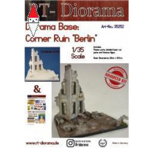 , , , RT-DIORAMA 1/35 DIORAMA BASE: CORNER RUIN BERLIN (STANDARD)