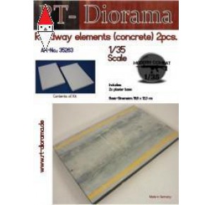 , , , RT-DIORAMA 1/35 ROADWAY ELEMENTS (CONCRETE) (2 PCS.) (STANDARD)