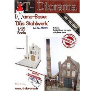 , , , RT-DIORAMA 1/35 DIORAMA-BASE:  DAS STAHLWERK  (STANDARD)
