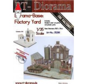 , , , RT-DIORAMA 1/35 DIORAMA-BASE: FACTORY YARD (STANDARD)