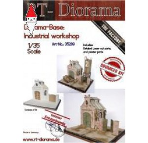 , , , RT-DIORAMA 1/35 DIORAMA-BASE: INDUSTRIAL WORKSHOP (STANDARD)