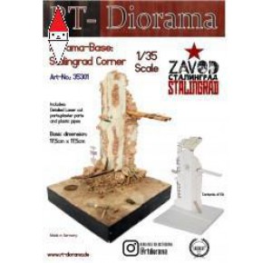 , , , RT-DIORAMA 1/35 DIORAMA-BASE: STALINGRAD CORNER (STANDARD)