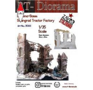 , , , RT-DIORAMA 1/35 DIORAMA-BASE:  STALINGRAD TRACTOR FACTORY  (STANDARD)