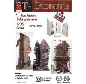 , , , RT-DIORAMA 1/35 VARIOUS FACTORY BUILDING ELEMENTS (STANDARD)