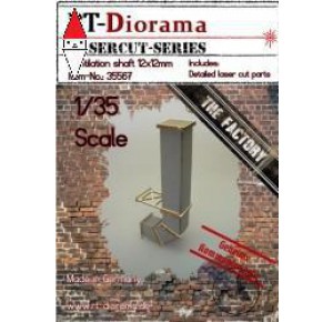 , , , RT-DIORAMA 1/35 VENTILATION SHAFT 12X12MM