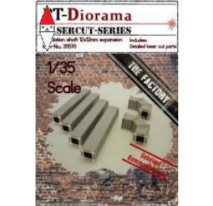 , , , RT-DIORAMA 1/35 VENTILATION SHAFT 12X12MM EXPANSION