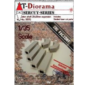 , , , RT-DIORAMA 1/35 VENTILATION SHAFT 20X20MM EXPANSION