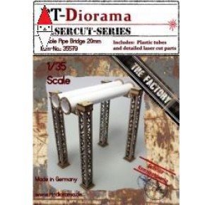 , , , RT-DIORAMA 1/35 DOUBLE PIPE BRIDGE 20MM