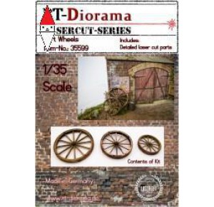 , , , RT-DIORAMA 1/35 CART WHEELS