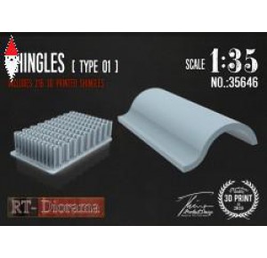 , , , RT-DIORAMA 1/35 SHINGLES (TYPE 1) (216 PCS.)