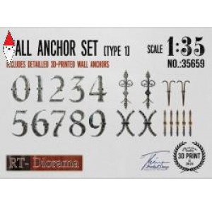 , , , RT-DIORAMA 1/35 WALL ANCHOR SET (TYPE 1)
