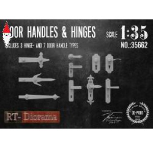 , , , RT-DIORAMA 1/35 DOOR HANDLES AND HINGES