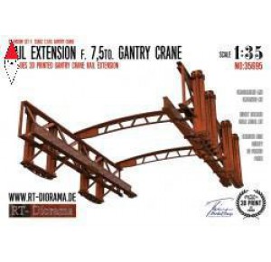, , , RT-DIORAMA 1/35 RAIL EXTENSION F. 7.5T GANTRY CRANE
