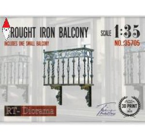 , , , RT-DIORAMA 1/35 WROUGHT IRON BALCONY