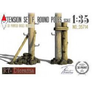 , , , RT-DIORAMA 1/35 EXTENSION SET F. ROUND POLES