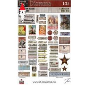 , , , RT-DIORAMA 1/35 PRINTED ACCESORIES: STALINGRAD SIGNS