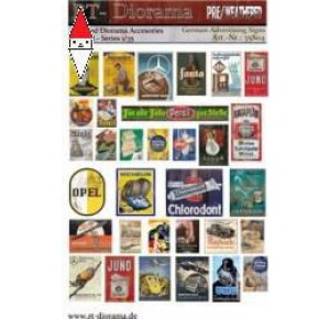 , , , RT-DIORAMA 1/35 PRINTED ACCESORIES: GERMAN ADVERTISING SIGNS