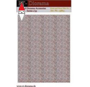 , , , RT-DIORAMA 1/35 PRINTED ACCESORIES: WALL AND FLOOR TILES NR.3