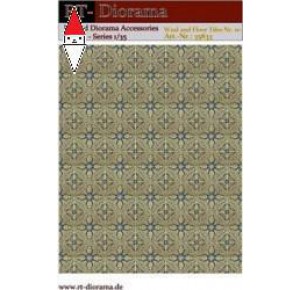, , , RT-DIORAMA 1/35 PRINTED ACCESORIES: WALL AND FLOOR TILES NR.10