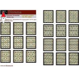 , , , RT-DIORAMA 1/35 PRINTED ACCESORIES: LEAD-GLASS WINDOWS (GREEN)