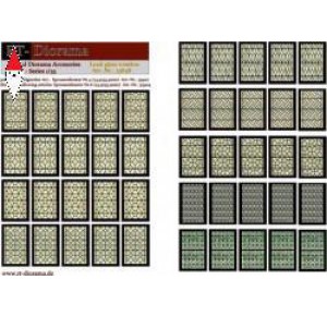 , , , RT-DIORAMA 1/35 PRINTED ACCESORIES: LEAD-GLASS WINDOWS (GREEN)