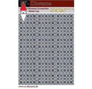 , , , RT-DIORAMA 1/35 PRINTED ACCESORIES: WALL AND FLOOR TILES NR.16