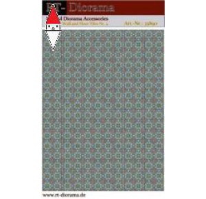 , , , RT-DIORAMA 1/35 PRINTED ACCESORIES: ORIENTAL WALL AND FLOOR TILES NR.4