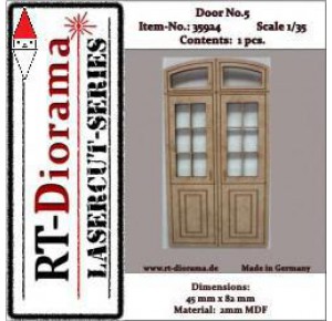 , , , RT-DIORAMA 1/35 LASERCUT: DOPPEL TURE NR. 5