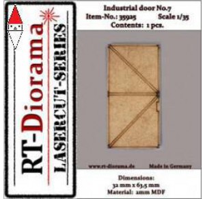 , , , RT-DIORAMA 1/35 LASERCUT: INDUSTRIE TURE NR. 7