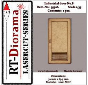 , , , RT-DIORAMA 1/35 LASERCUT: INDUSTRIE TURE NR. 8