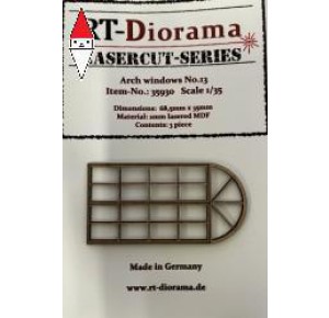 , , , RT-DIORAMA 1/35 LASERCUT: BOGEN-FENSTER NR. 13