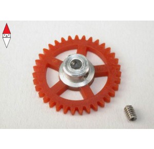 , , , SCALEAUTO NYLON SPUR GEAR 35TH. FOR 3/32 AXLE M50. DIAM. 18.5MM -RED-