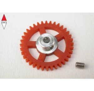 , , , SCALEAUTO NYLON SPUR GEAR 36TH. FOR 3/32 AXLE M50. DIAM. 18.5MM -RED-
