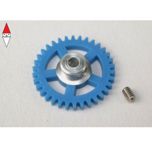 , , , SCALEAUTO NYLON SPUR GEAR 34TH. FOR 3/32 AXLE M50. DIAM. 17.5MM -BLUE-