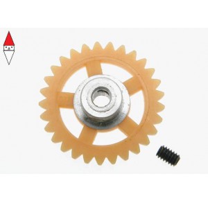 , , , SCALEAUTO NYLON AW-2 GEAR 29TH. FOR 3/32 AXLE M50. DIAM. 16.75MM -YELLOW- NSR