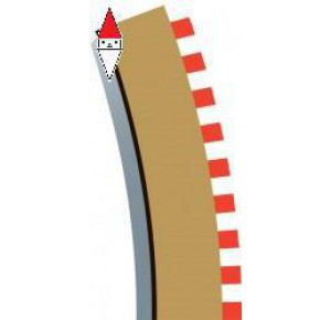 , , , SCALEXTRIC BORDO INTERNO 22.5 RAGGIO 4 (4)