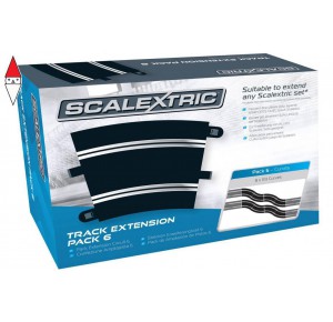 , , , SCALEXTRIC TRACK EXTENSION PACK 6 - RADIUS 3 CURVE 22.5 (8)