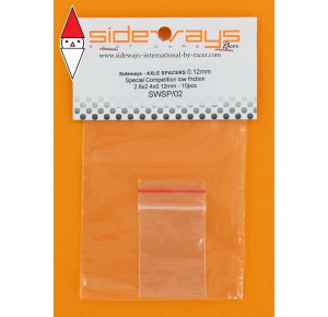 , , , SIDEWAYS AXLE SPACERS 0.12MM - SPECIAL LOW FRICTION 2.8X2.4X0.12MM - 10X