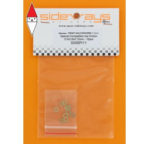 , , , SIDEWAYS FRONT/REAR AXLE SPACERS 0.12MM - SPECIAL COMPETITION 5.5X2.8X0.12MM-10X