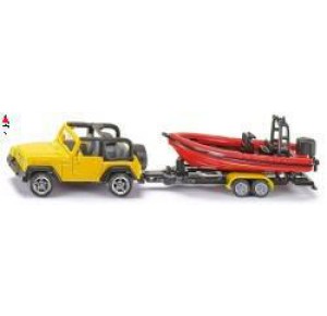 , , , SIKU JEEP WITH BOAT