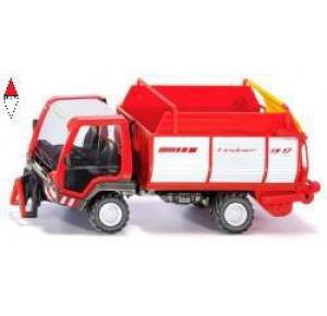 , , , SIKU 1/32 LINDNER UNITRAC WITH LOADER WAGON