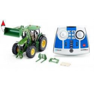 , , , SIKU 1/32 JOHN DEERE 7310R WITH FRONT LOADER AND REMOTE CONTROL