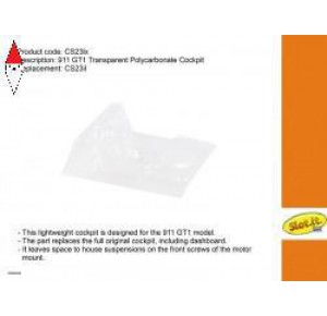 , , , SLOT.IT PORSCHE 911 GT1 EVO ABITACOLO IN LEXAN