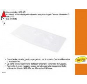 , , , SLOT.IT ABITACOLO IN LEXAN TRASP. PER CARRERA MERCEDES C-KLASSE DTM