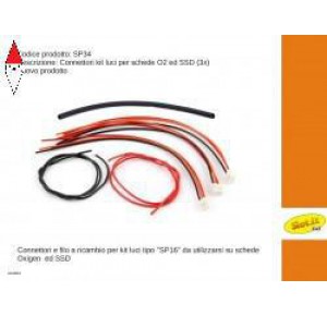 , , , SLOT.IT CONNETTORI KIT LUCI PER SCHEDE O2 ED SSD (3X)