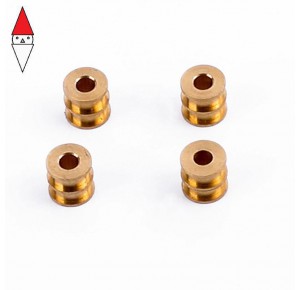 , , , SLOT RACING COMPANY 4X DOUBLE FLANGED BRASS BUSHING