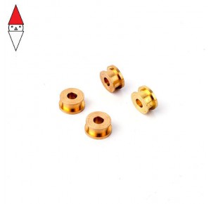 , , , SLOT RACING COMPANY 4X 6 EDGE BRASS AXLE BUSHINGS