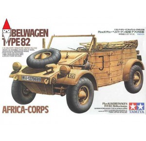 , , , TAMIYA 1/35 GERMAN KUBELWAGEN TYPE 82 AFRICA-CORPS