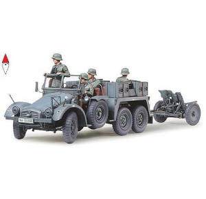 , , , TAMIYA 1/35 KRUPP TOWING TRUCK W/ 37MM PAK